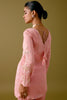 Blush Pink Dori Embroidered Sharara Set