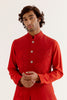 Ranbir Kapoor in Red Kurta with Embroidered Bundi Set