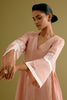 Onion Pink Cotton Silk Blend Dori Embroidered Kurta Set