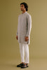 Grey Front-Open Kurta Set
