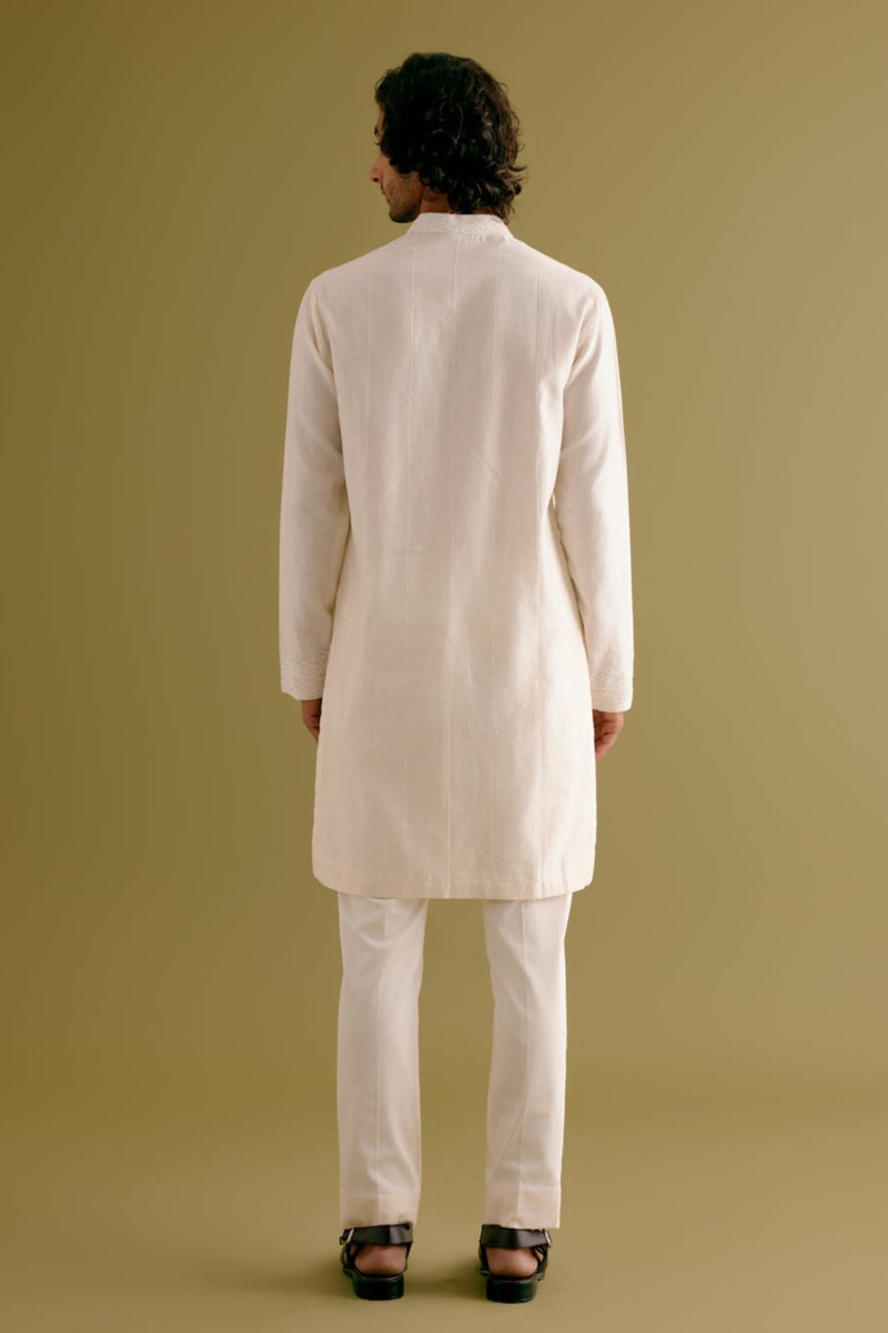 Ivory Dori Embroidered Kurta Set