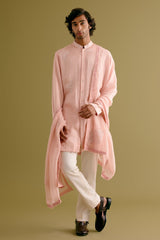 Blush Pink Dori Embroidered Stole