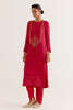 Fuchsia Pink Dori and Sequins Embroidered Kurta and Dhoti Set