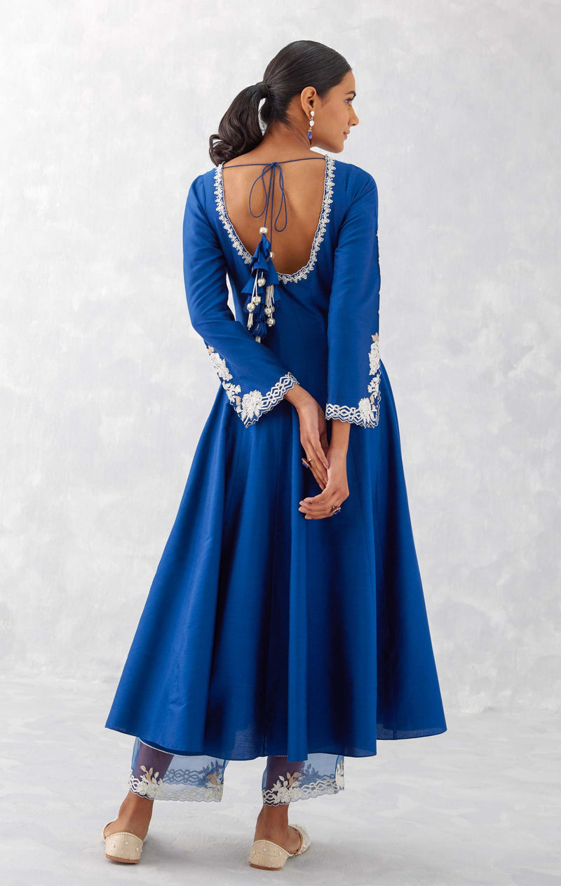 Sonakshi Sinha in Blue Embroidered Anarkali Set