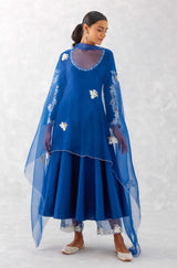 Sonakshi Sinha in Blue Embroidered Anarkali Set