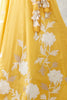 Sanjeeda Shaikh in Mango Yellow Embroidered Cotton Silk Satin Lehenga Set