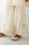 Janhvi Kapoor in Ivory Embroidered Organza Short Kurta Set