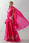 Sara Ali Khan in Fuchsia Pink Embroidered Sharara Set