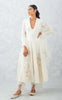 Ivory Embroidered Chanderi Anarkali Set (RTS)