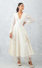 Ivory Embroidered Chanderi Anarkali Set (RTS)