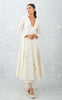 Ivory Embroidered Chanderi Anarkali Set (RTS)