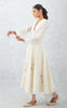 Ivory Embroidered Chanderi Anarkali Set (RTS)