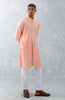 Shreyas Iyer in Blush Pink Embroidered Woven Chanderi Kurta Set