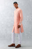 Shreyas Iyer in Blush Pink Embroidered Woven Chanderi Kurta Set