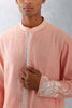 Shreyas Iyer in Blush Pink Embroidered Woven Chanderi Kurta Set