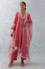 Rose Pink Embroidered Chanderi Kurta Set