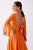 Ananya Panday in Orange Dori Embroidered Anarkali Set