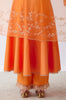 Ananya Panday in Orange Dori Embroidered Anarkali Set