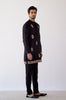 Pulkit Samrat in Black Embroidered Short Kurta Set