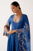 Pooja Hegde in Blue Dori Embroidered Anarkali Set
