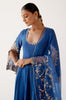 Blue Dori Embroidered Anarkali Set (RTS)