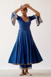 Blue Dori Embroidered Anarkali Set (RTS)