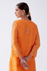 Samantha Ruth Prabhu in Orange Block Print Embroidered Kurta Set