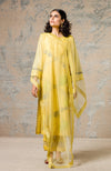 Mustard Chanderi Kurta With Pants (RTS)