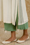 Off White Straight Embroidered Kurta Set (RTS)