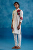 Ivory Silk Chanderi Hand-Painted Kurta Set