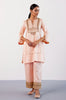 Blush Pink Hand Embroidered Cotton Silk Satin Kurta Set