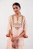 Blush Pink Hand Embroidered Cotton Silk Satin Kurta Set
