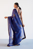 Priyanka Mohan in Navy Blue Zardozi and Sequins Hand Embroidered Silk Organza Saree