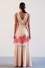 Blush Pink Silk Organza Hand-Painted Embroidered Sharara Set