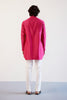 Fuchsia Pink Embroidered Chanderi Kurta Set