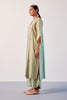 Sea Green Hand Embroidered Kurta Set
