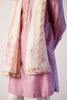 Ivory and Lilac Hand-Painted Stole
