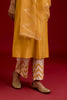 Mustard Cotton Silk Blend Embroidered Kurta Set