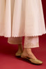 Ivory Cotton Silk Blend Embroidered Anarkali Set