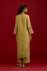 Pistachio Green Embroidered Kurta Set