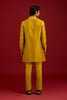 Mustard Bandhej Embroidered Kurta set