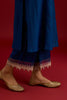 Dark Blue embroidered kurta set