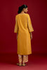 Mustard Cotton Silk Blend Embroidered Kurta Set