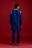 Navy Bandhej Embroidered Kurta set