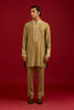 Olive Cotton Silk Blend Kurta Set