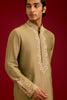 Olive Cotton Silk Blend Kurta Set