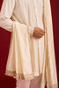 Ivory Chinniya Silk embroidered stole