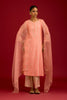 Pink Cotton Silk Blend Embroidered Kurta Set