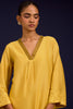 Mustard Cotton Silk Blend Dori Embroidered Kurta Set