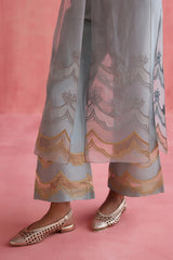 Ada - Ice Blue Jacket Set